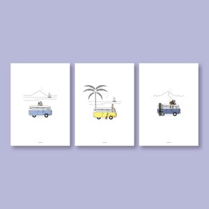 Carte illustrée poétique : VANLIFE