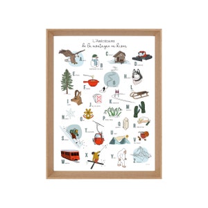 Invierno en las montañas ABC Póster