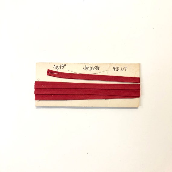 Double Fold Bias Tape 1/4 x 1 Yard 19 Red Etsy