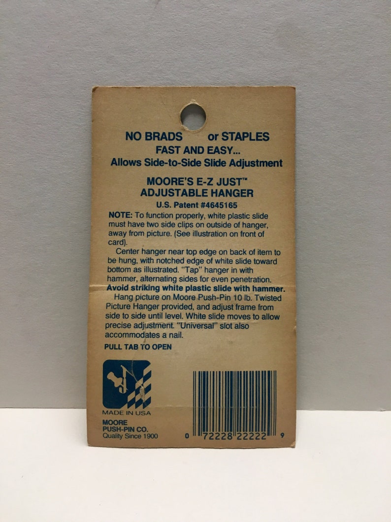 Moore No.222 E-Z Just Hanger Set 2 sets