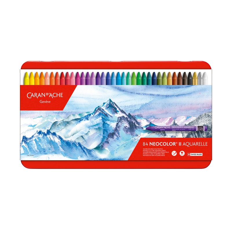Caran D#39;Ache Neocolor II Japan's largest assortment Water-Soluble Box Challenge the lowest price of Japan ☆ Metal 84 Pastels
