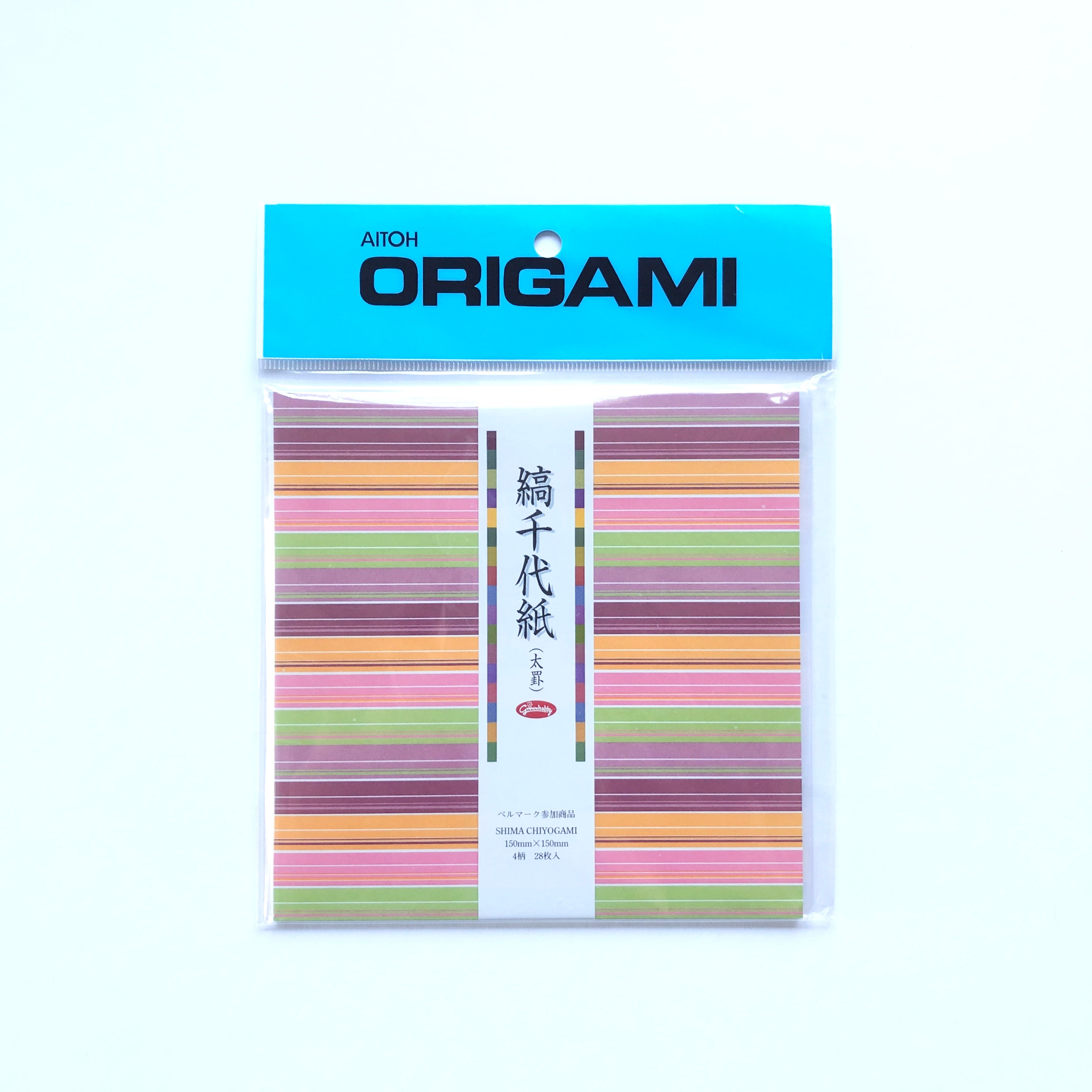 Aitoh Grimmhobby Origami Shima Chiyogami Stripes Origami Paper Etsy