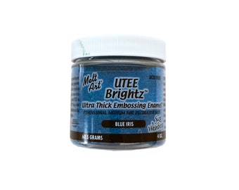 Melt Art UTEE Brightz Ultra Thick Embossing Enamel Powder Blue Iris 4 oz.