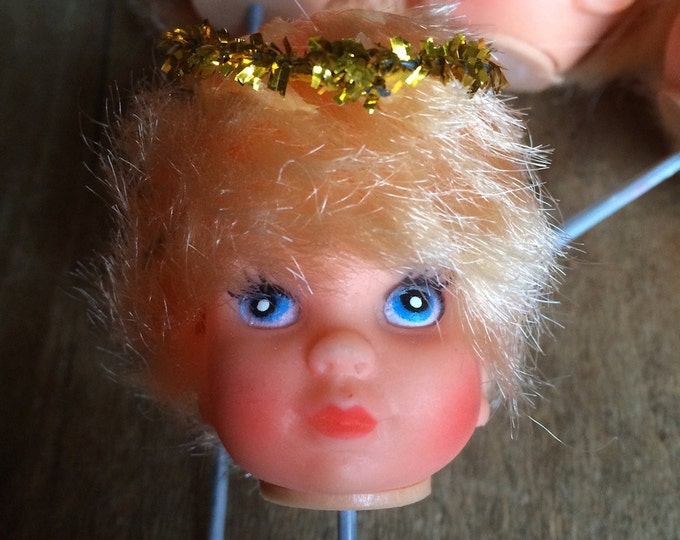 Lot of 4 Vintage Angel Cherub Baby DOLL HEAD PICKS Etsy