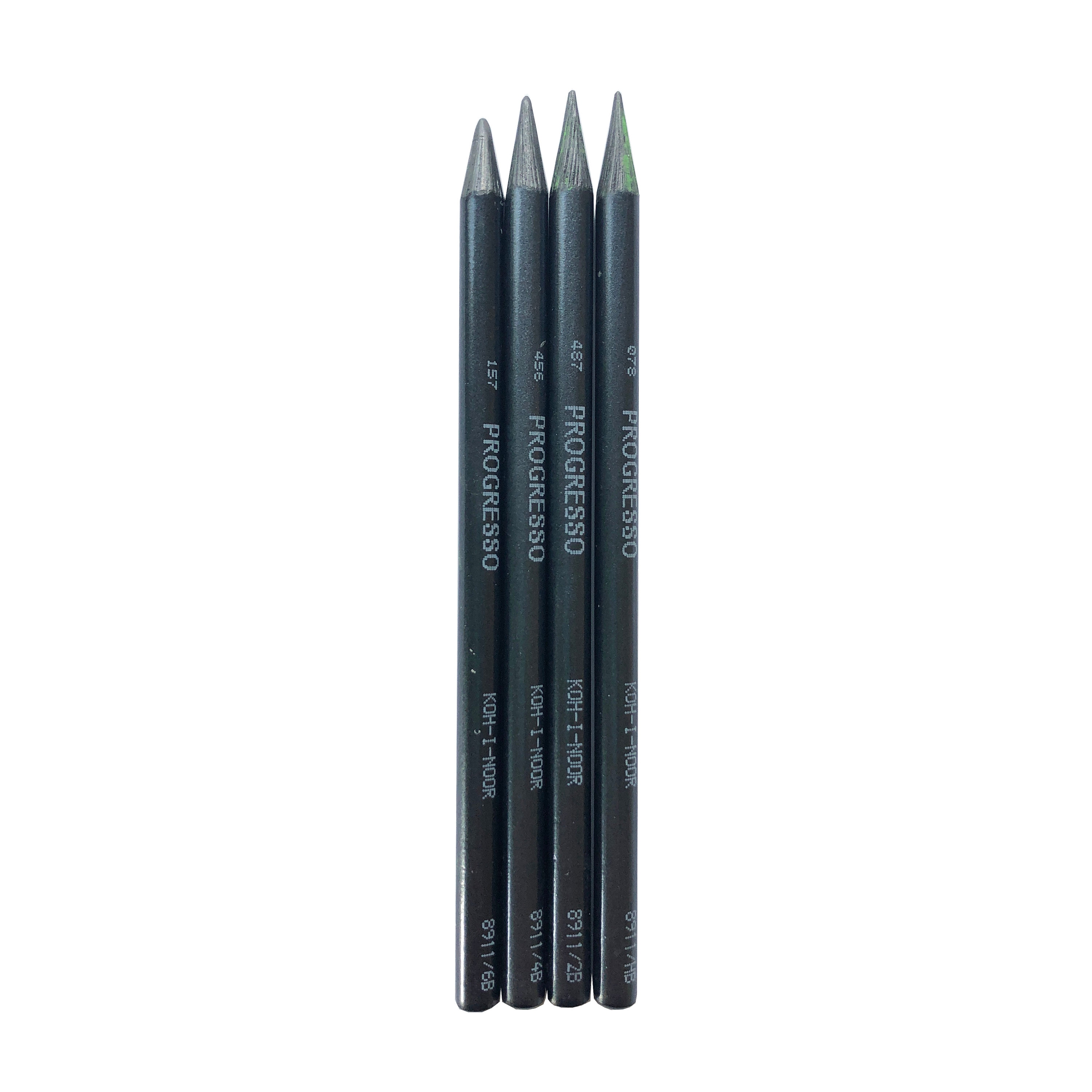 5 x Progresso Woodless Graphite Sticks - HB, 2B, 4B, 6B, 8B pencil grades