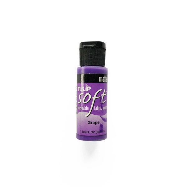 Tulip Soft Matte Brushable Fabric Paint Grape 1 fl oz.