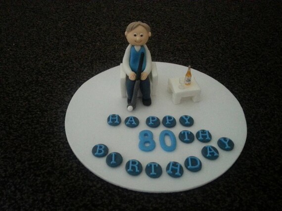 Edible Golfing Golfer Cake Topper Wine Glass And Bottle Etsy