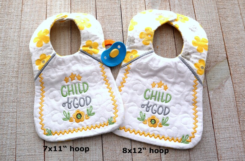 In the Hoop Baby Bib for 7x11 and 8x12 Embroidery Hoops Etsy