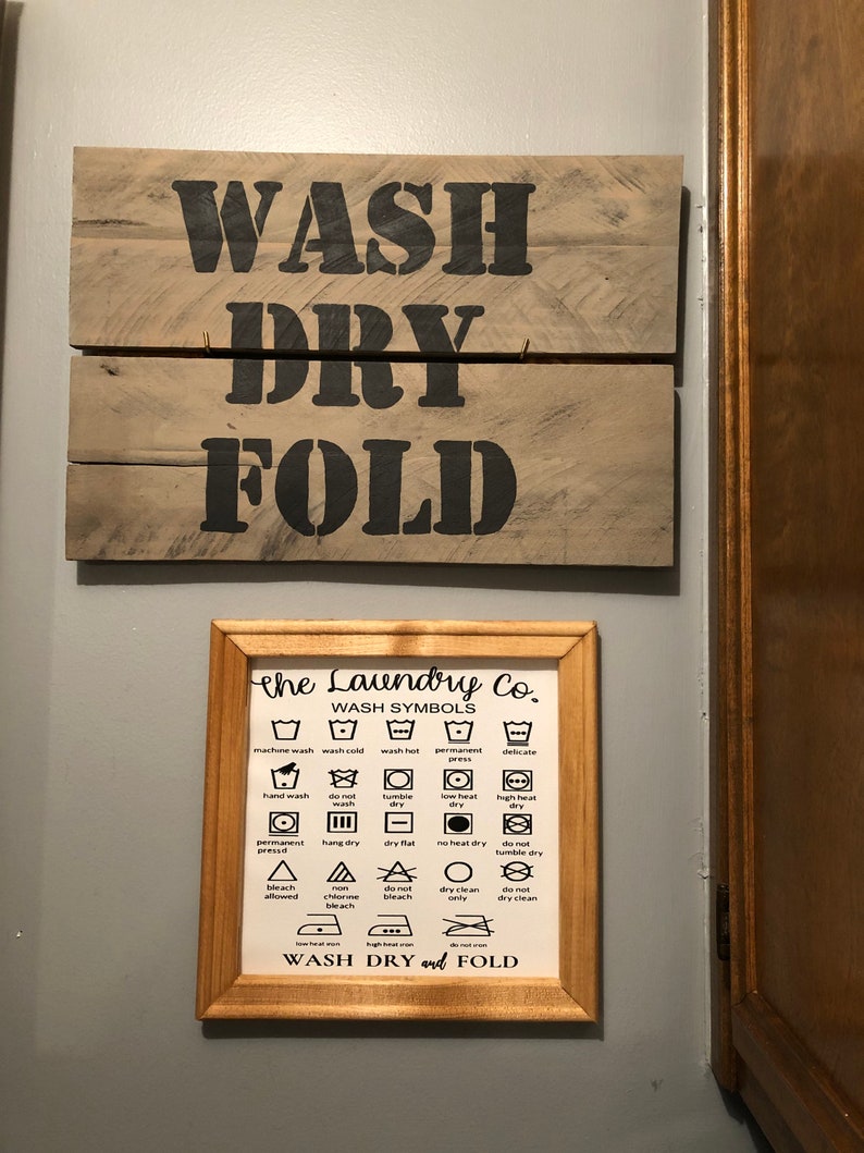 Laundry Room Wall Art Laundry Sign Laundry Room Decor Wash Symbols Canvas Home Decor Home Living Kromasol Com