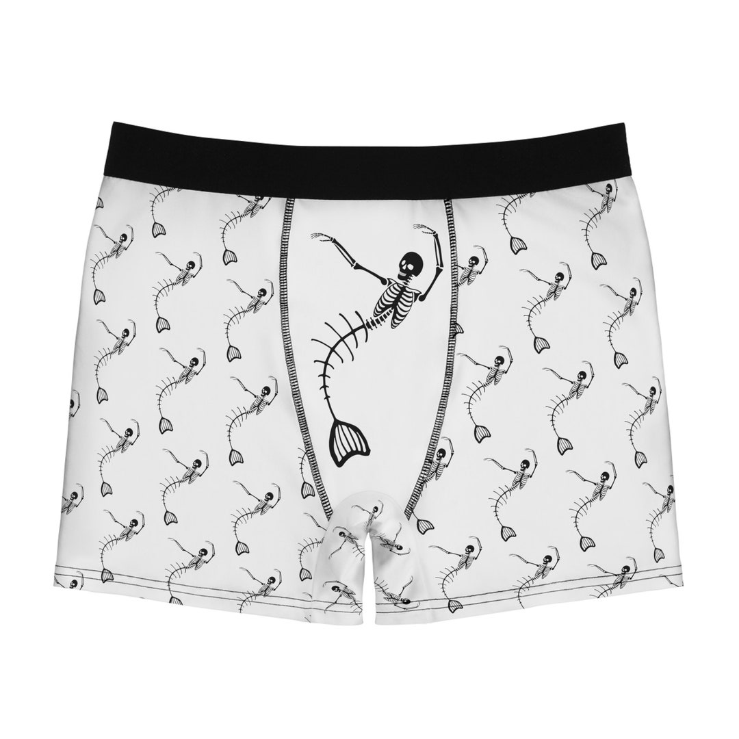 Dancing Merman Skeleton Halloween Boxer Briefs for Men Etsy