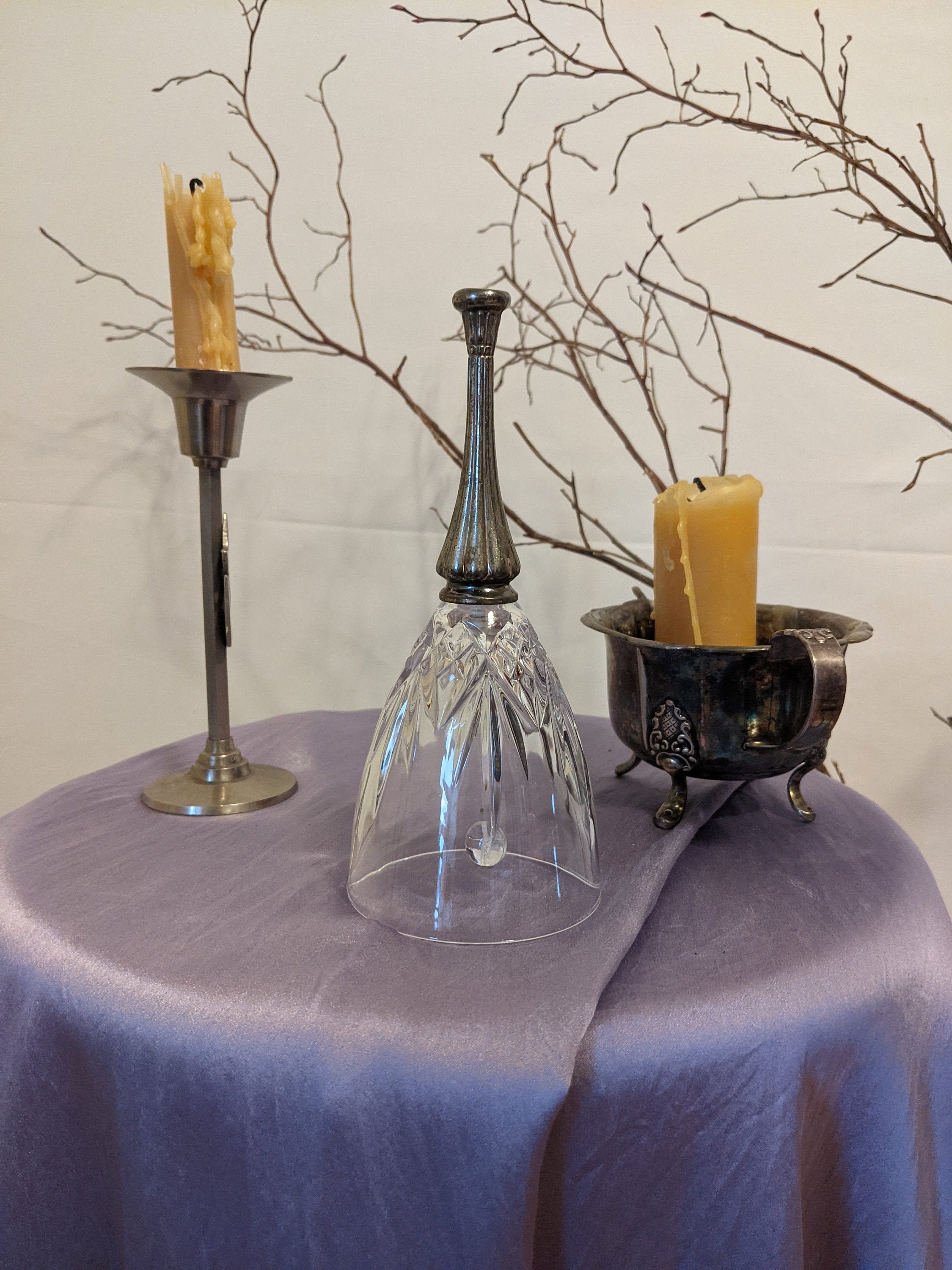 Crystal Dinner Bell / vintage Table Wear / Elegant Chic Etsy France