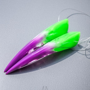 Genderqueer Pride Resin Cast Oni Horns - Monster, Demon, Dragon, Oni Horns for Costume, Cosplay, Alt Fashion