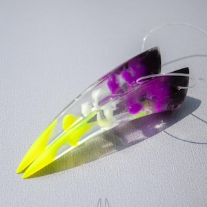 Non-binary Pride Resin Cast Oni Horns - Monster, Demon, Dragon, Oni Horns for Costume, Cosplay, Alt Fashion