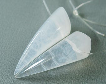 White Swirl Small Resin Oni Horns - Costume Cosplay Accessory