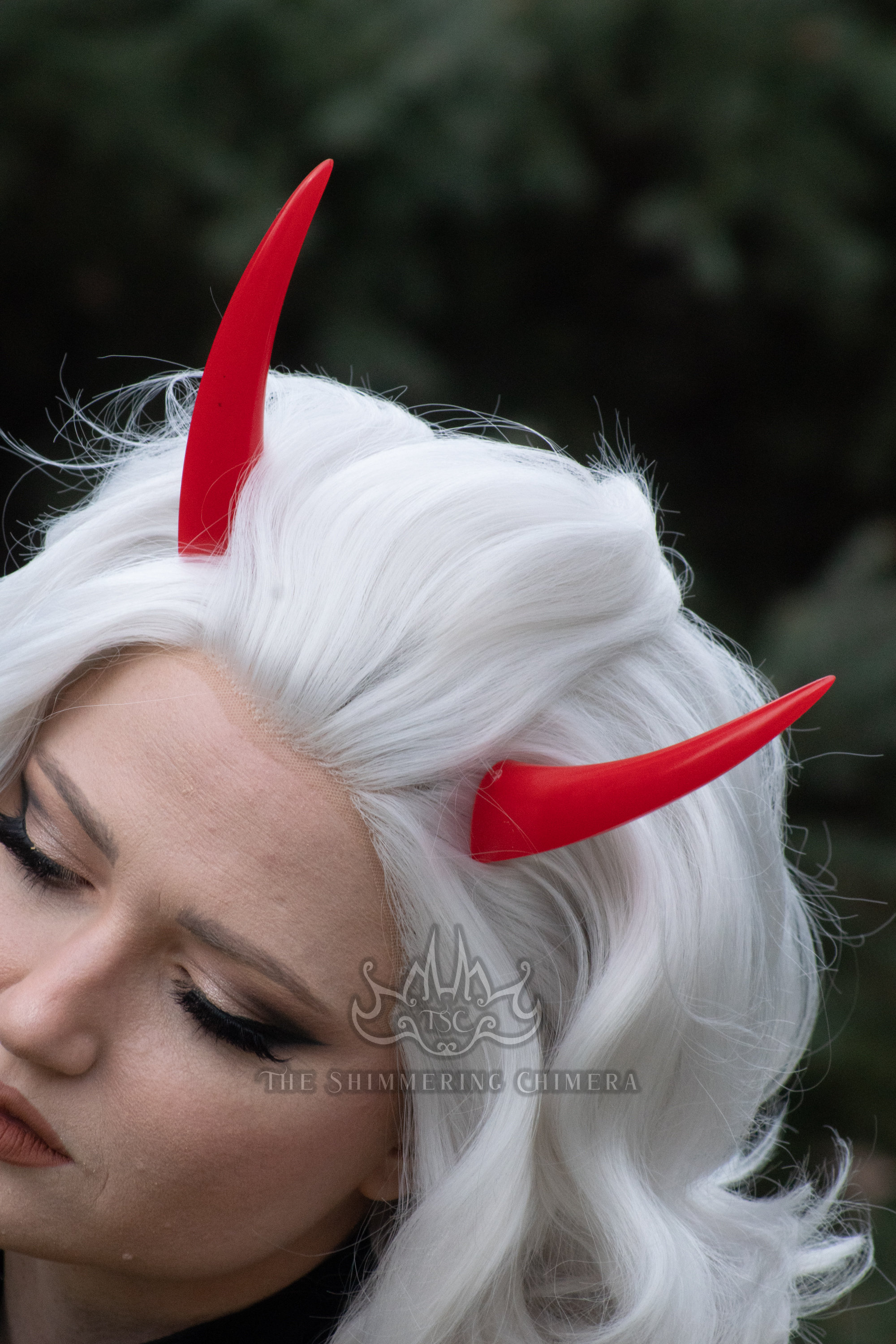 Red Resin Oni Horns - Costume Cosplay Accessory - Etsy Australia