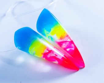 Pride Collection - Pansexual - Small Resin Oni Horns - Costume Cosplay Accessory