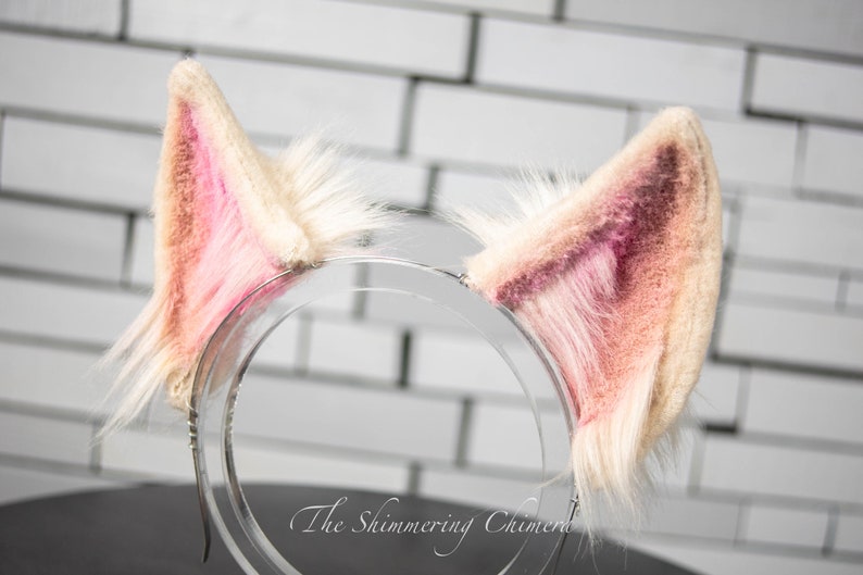 Faux Fur Animal Ears Cat Ears for Costume Cosplay Realistic Fox Ears KDA Ahri Fashion, Wolf Ears The Baddest