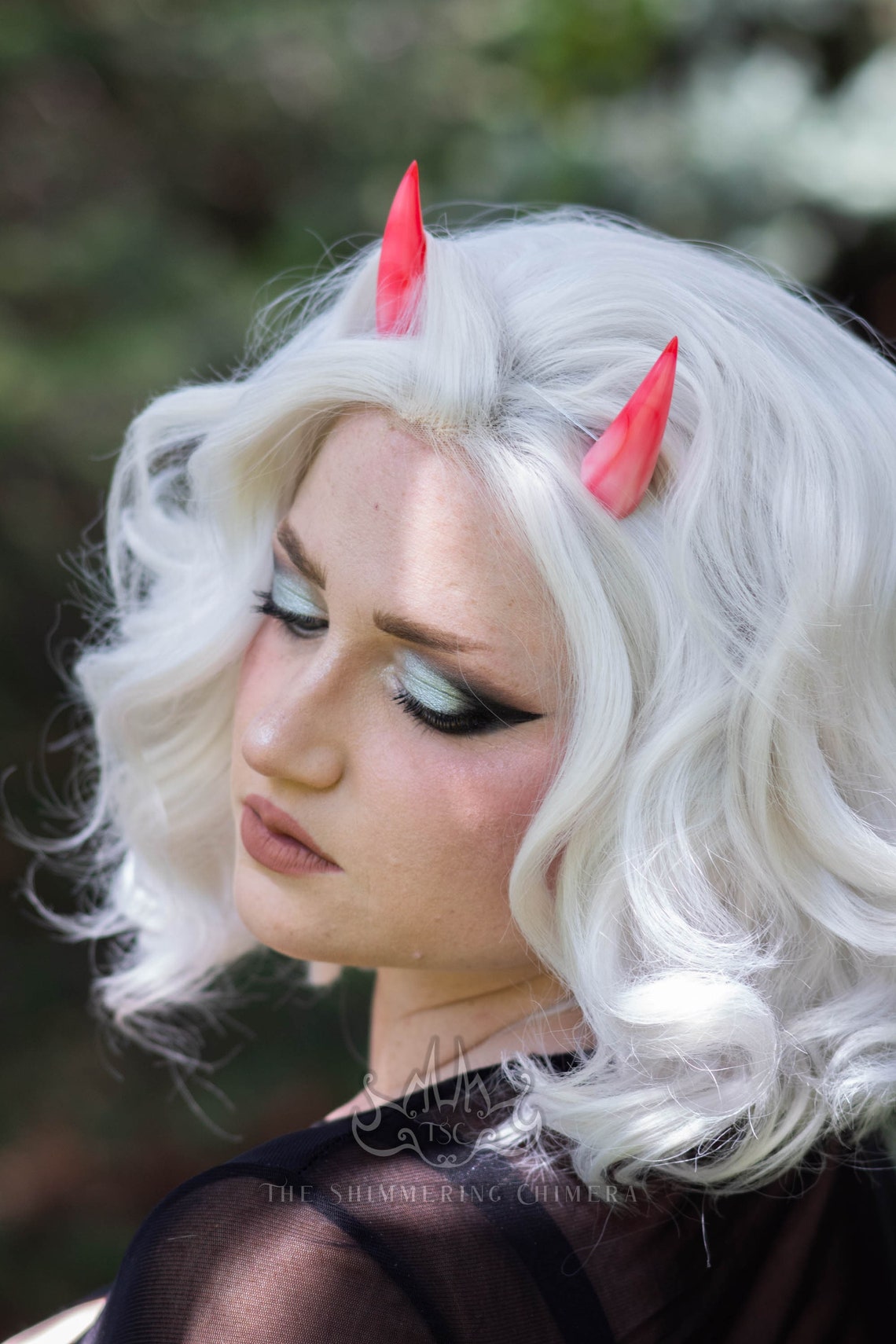 Red Tipped Resin Small Oni Horns – Costume Cosplay Accessory - Etsy