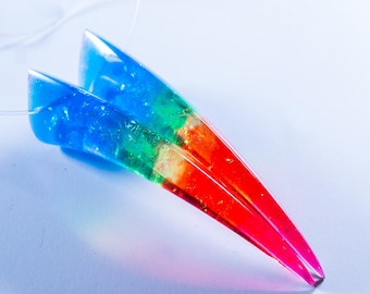 Pride Collection - Rainbow Resin Oni Horns - Costume Cosplay Accessory