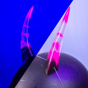 UV Reaktive Harz Oni Hörner - Pink und Schwarz