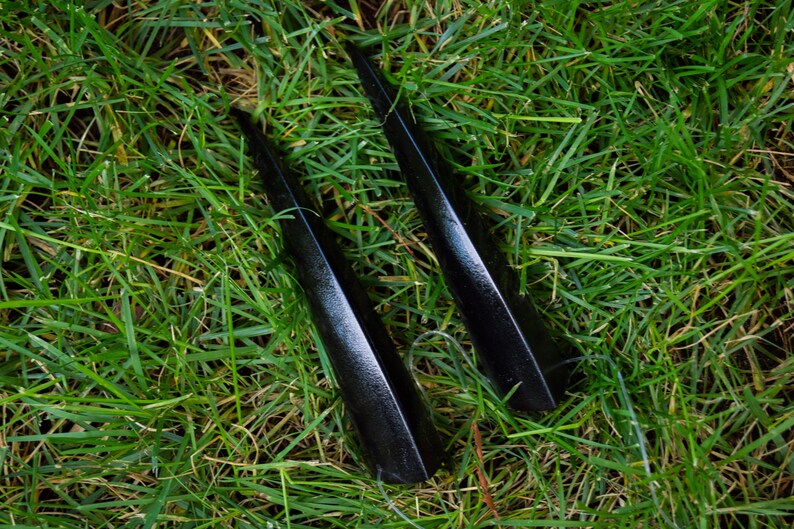 Black Resin Cast Oni Horns Demon / Devil / Dragon / Monster Etsy