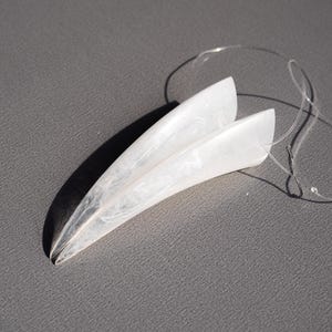 Halloween Oni Hörner - Resin Cast Cosplay und Kostüm Hörner - Weißer Rauch