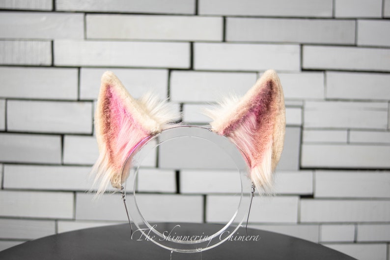 Faux Fur Animal Ears Cat Ears for Costume Cosplay Realistic Fox Ears KDA Ahri Fashion, Wolf Ears The Baddest