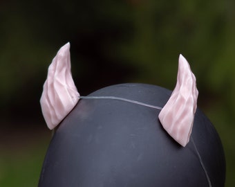 Limited Release 3D Resin Printed Demon Horns - Pastel Pink