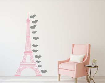 Eiffel Tower Wall Decal Etsy
