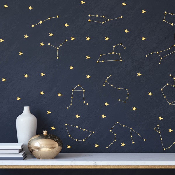 Constellation Wall Decal Etsy