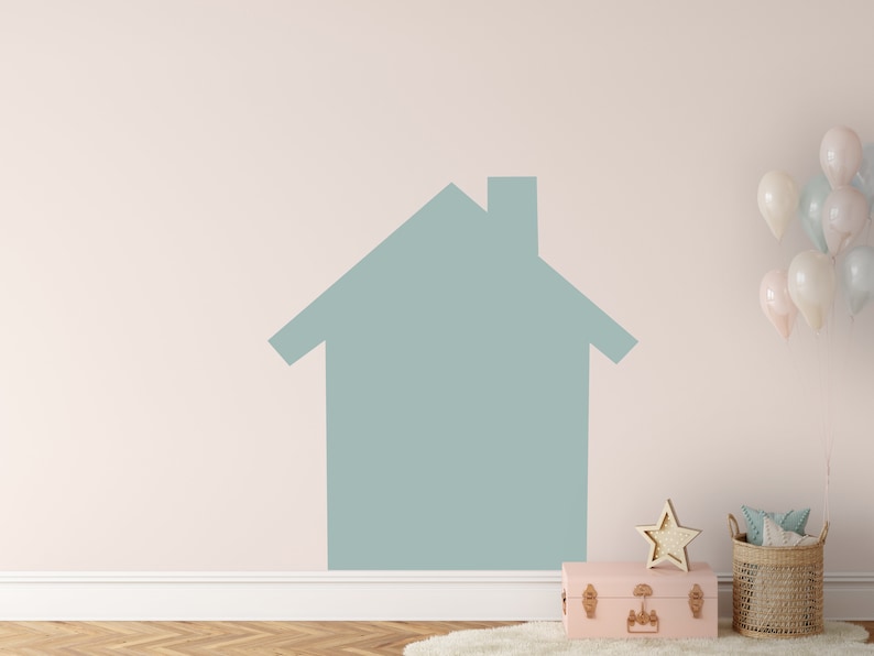 Big House Wall Decal Home Headboard Color Block Peel and Etsy