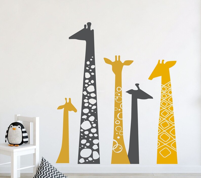 Home Decor Jungle Wall decal Baby Room Giraffe Wall Decal Boys Room Wall Decal Nursery Wall Decal Safari Wall Decal