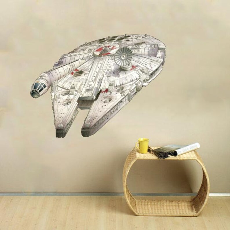 Millennium Falcon Wall Decal the Force Galaxy Wall Decal Etsy