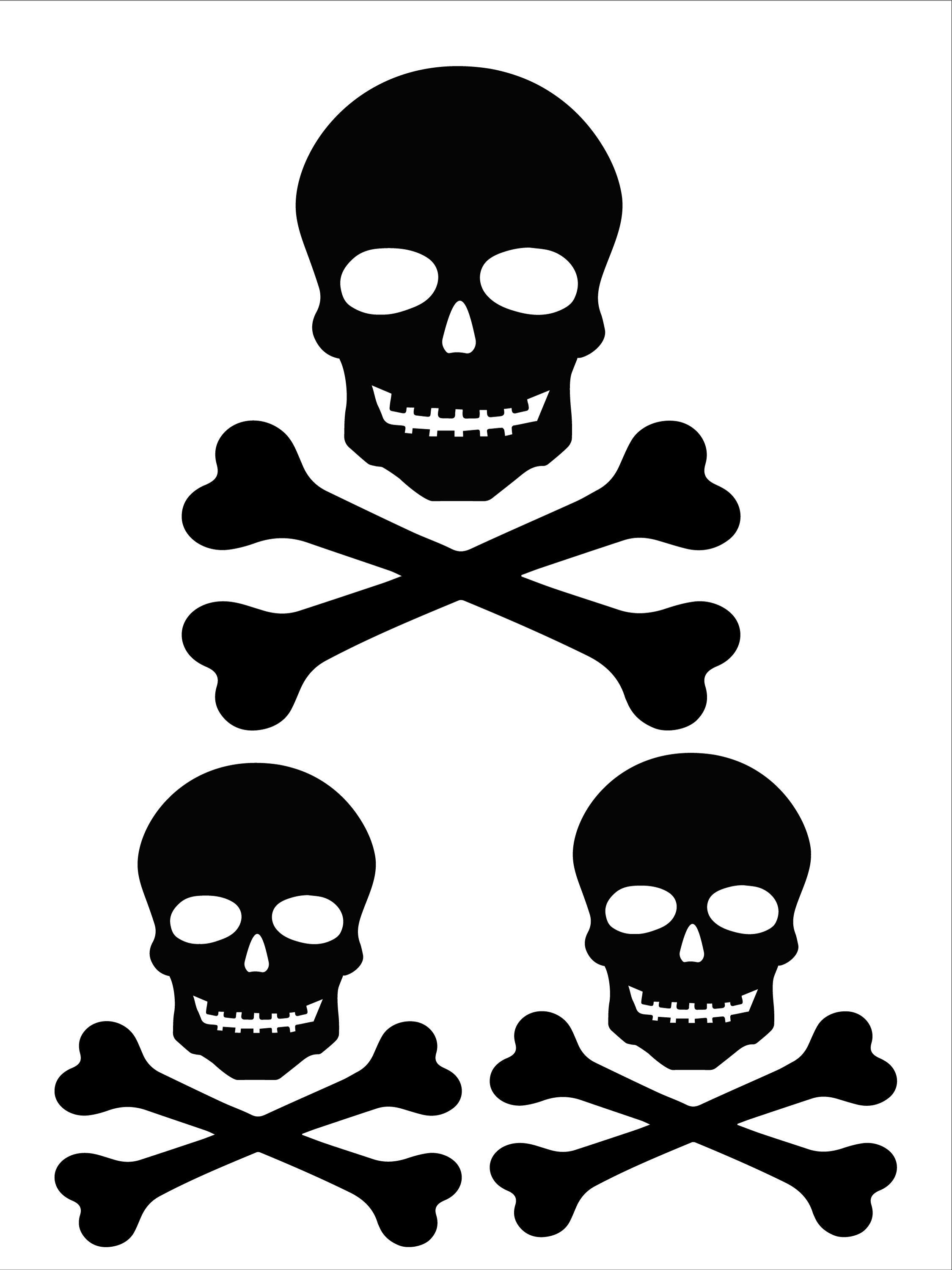 Pool Skull Sticker Bathtub Non-skid Skull Decals, Danger Warning Sign for Slippery ...