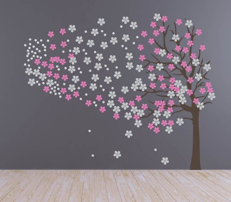 Tree Wall Decal Nursery Cherry Blossom