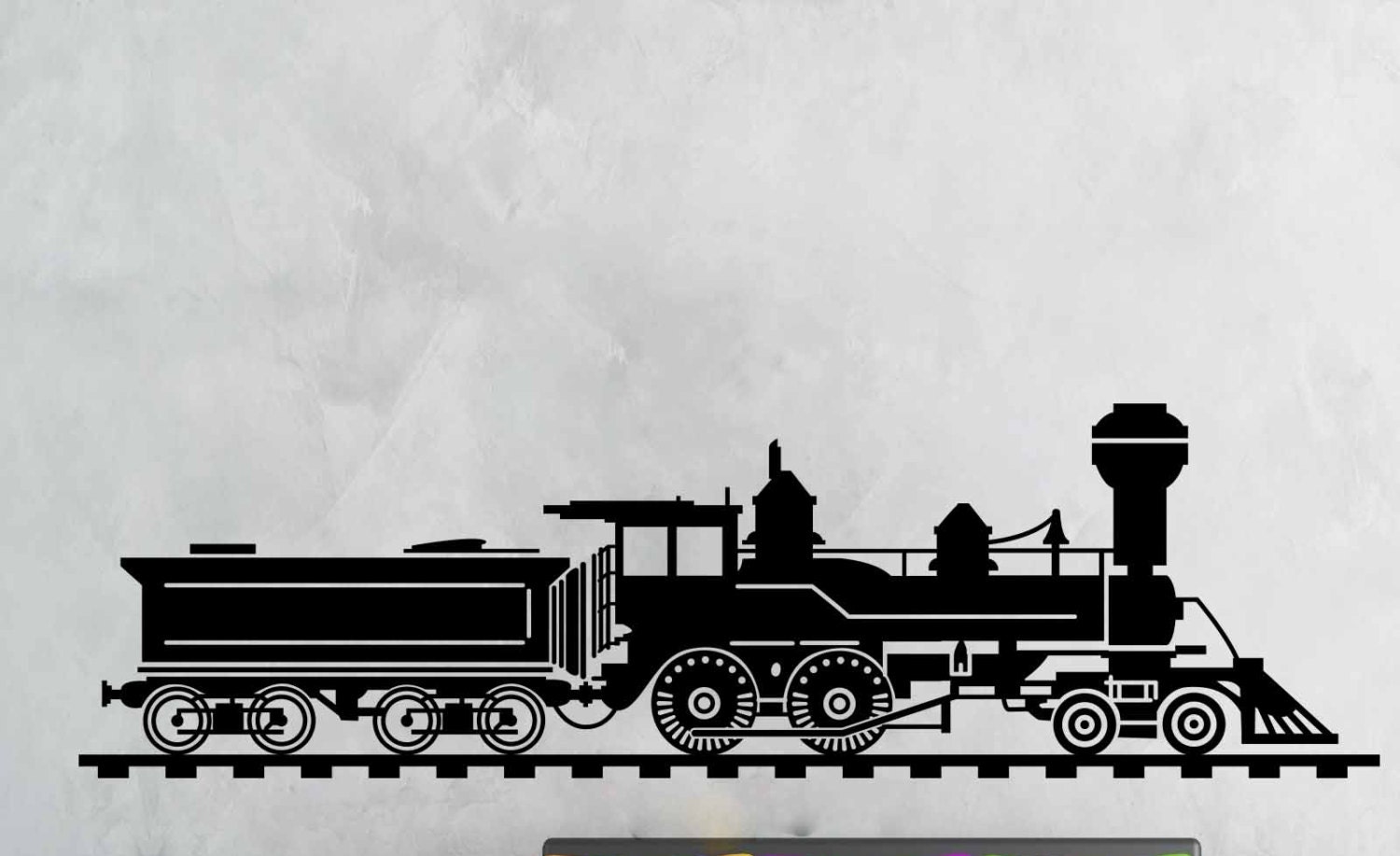 Calcomanía de pared del tren locomotora calcomanía de pared | Etsy