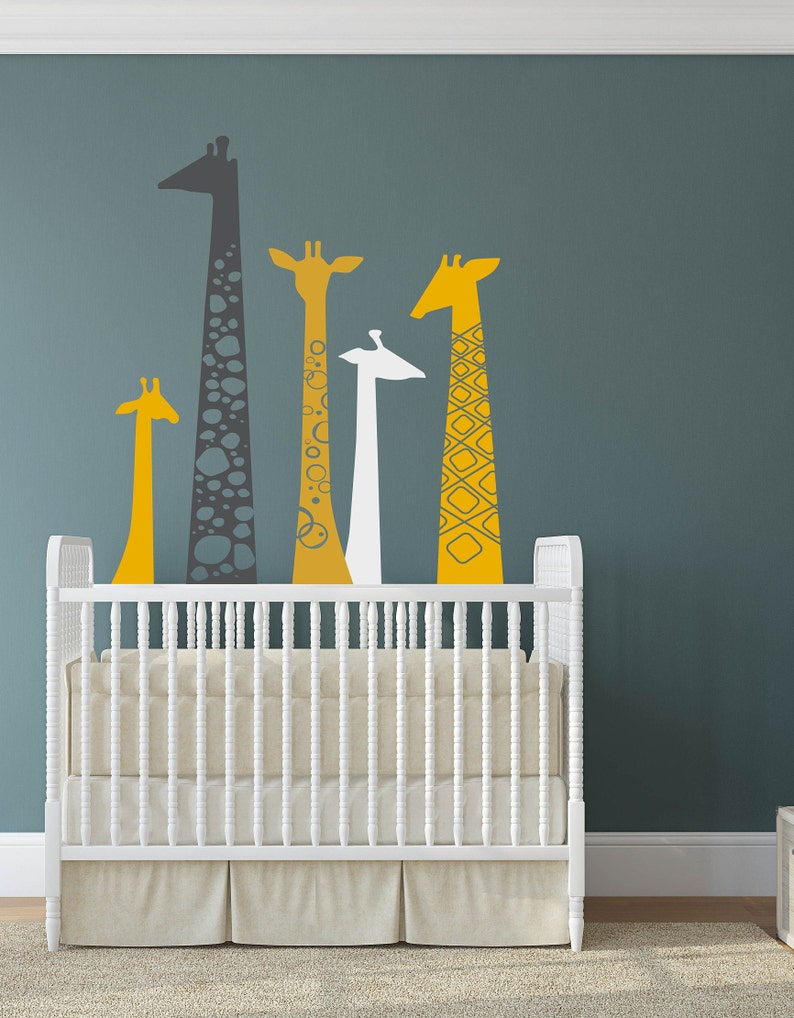 Home Decor Jungle Wall decal Baby Room Giraffe Wall Decal Boys Room Wall Decal Nursery Wall Decal Safari Wall Decal