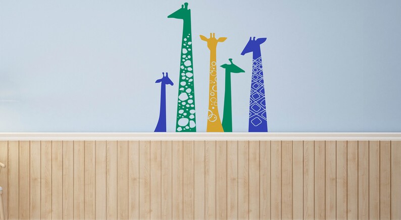 Home Decor Jungle Wall decal Baby Room Giraffe Wall Decal Boys Room Wall Decal Nursery Wall Decal Safari Wall Decal