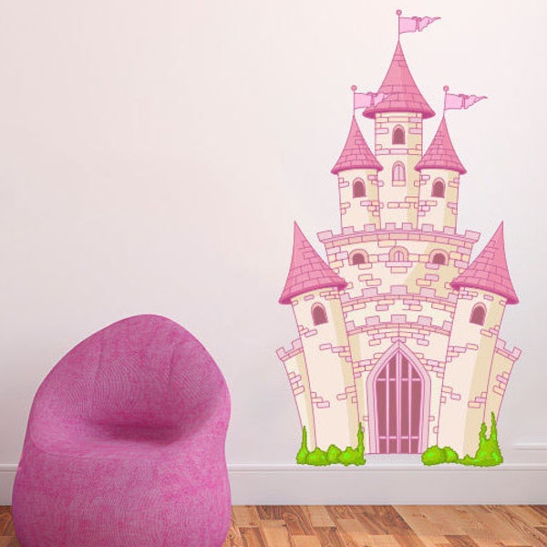 Princess Castle Wall Decal Etsy
