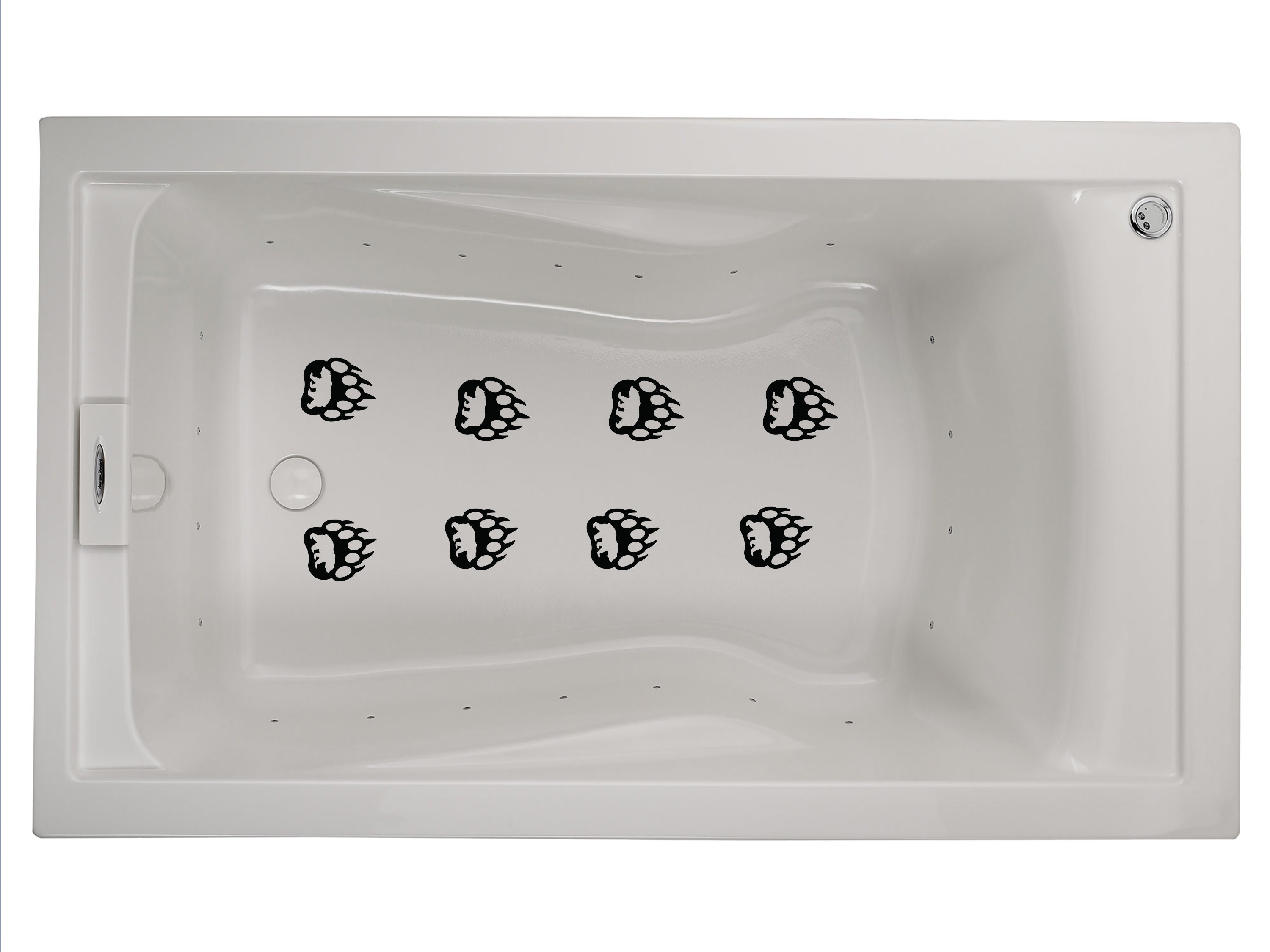 Bathtub Non-skid Bear Paws, Bear Claws Decal for Slippery Surfaces