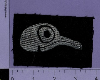 Mourning Dove Skull Sew On Patch