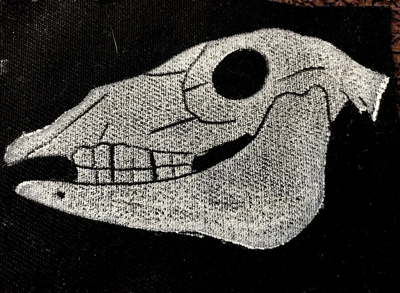 Donkey Foal Skull Sew On Patch