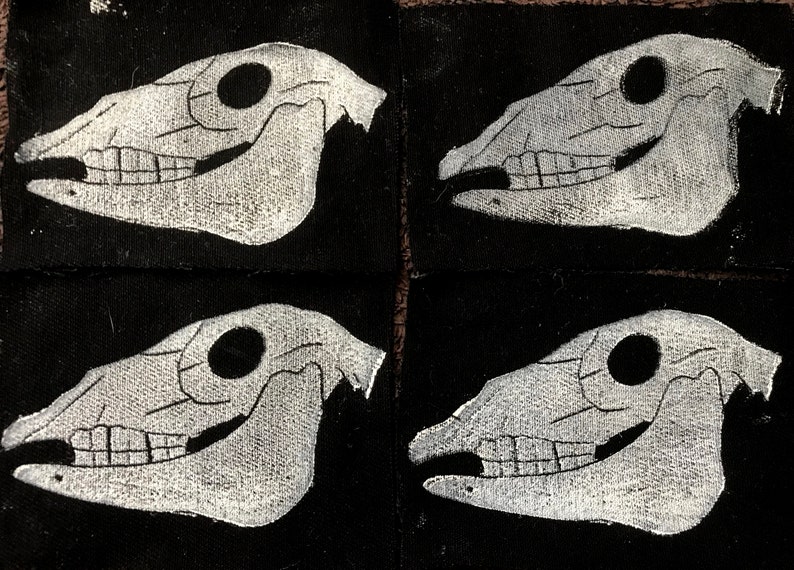 Donkey Foal Skull Sew On Patch