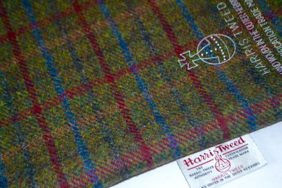 Harris Tweed Fabric /& labels 100/% wool Craft Material various Sizes co.f17