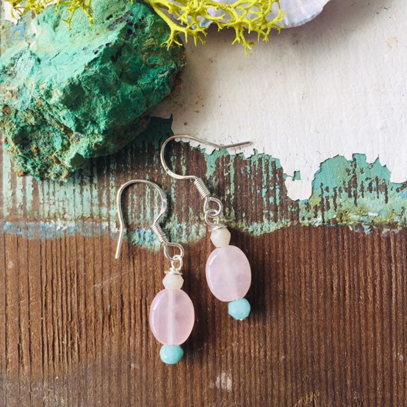Petite Rose Quartz and Amazonite