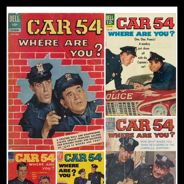 Assorted Vintage 1960s Car 54 Comic Books