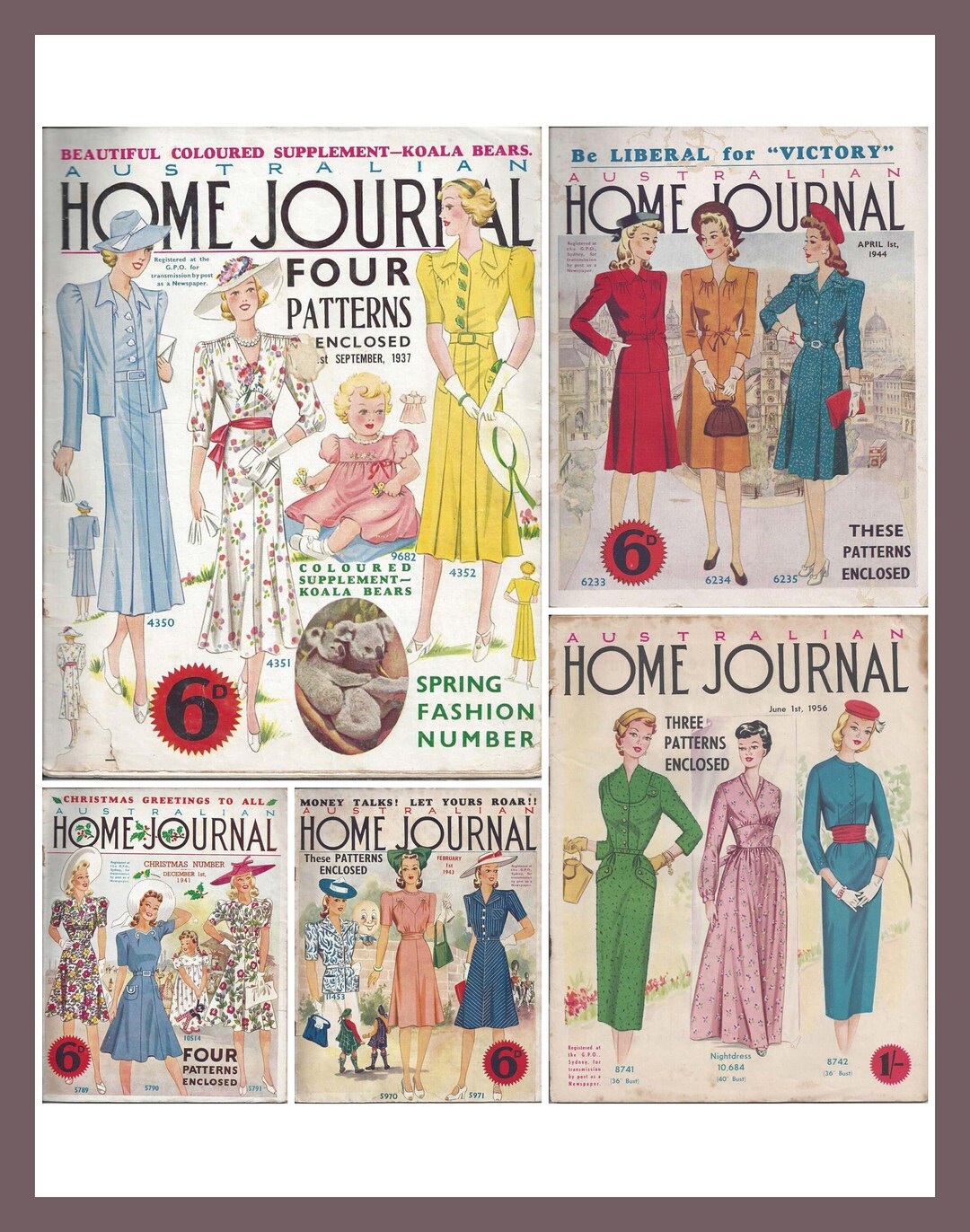 Assorted Vintage Ladies Home Journals Australia Etsy