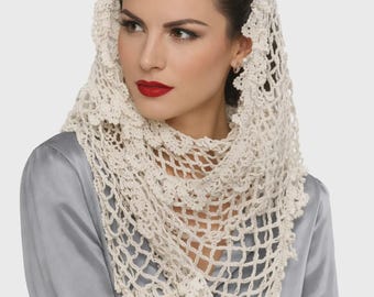 Vintage Crochet Lace Shawl Pattern PDF, Lightweight Evening Wrap, Rectangular Shawl, Bridal Shawl, Crochet Lace Wrap Pattern