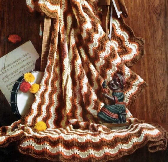 E Pattern Vintage Knitted Afghan 03 E Pattern Vintage Knitted Afghan 03