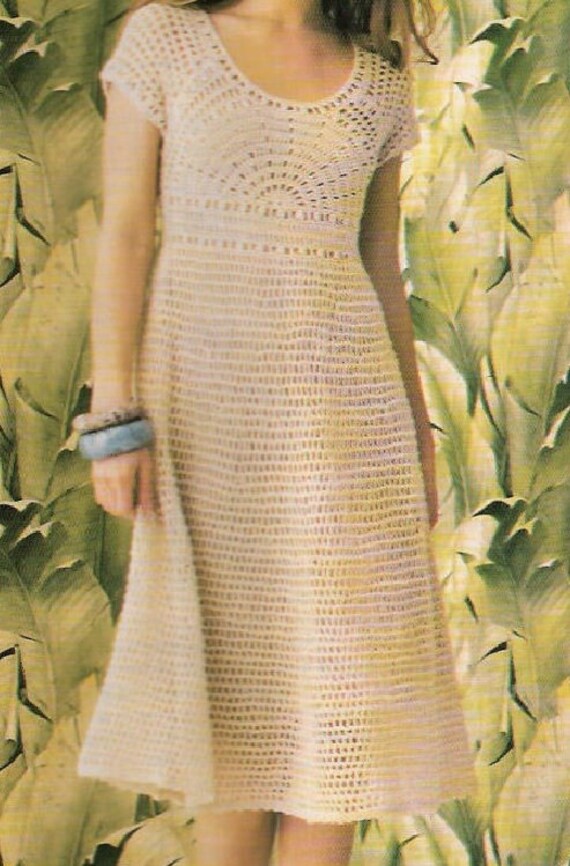 vintage crochet dress